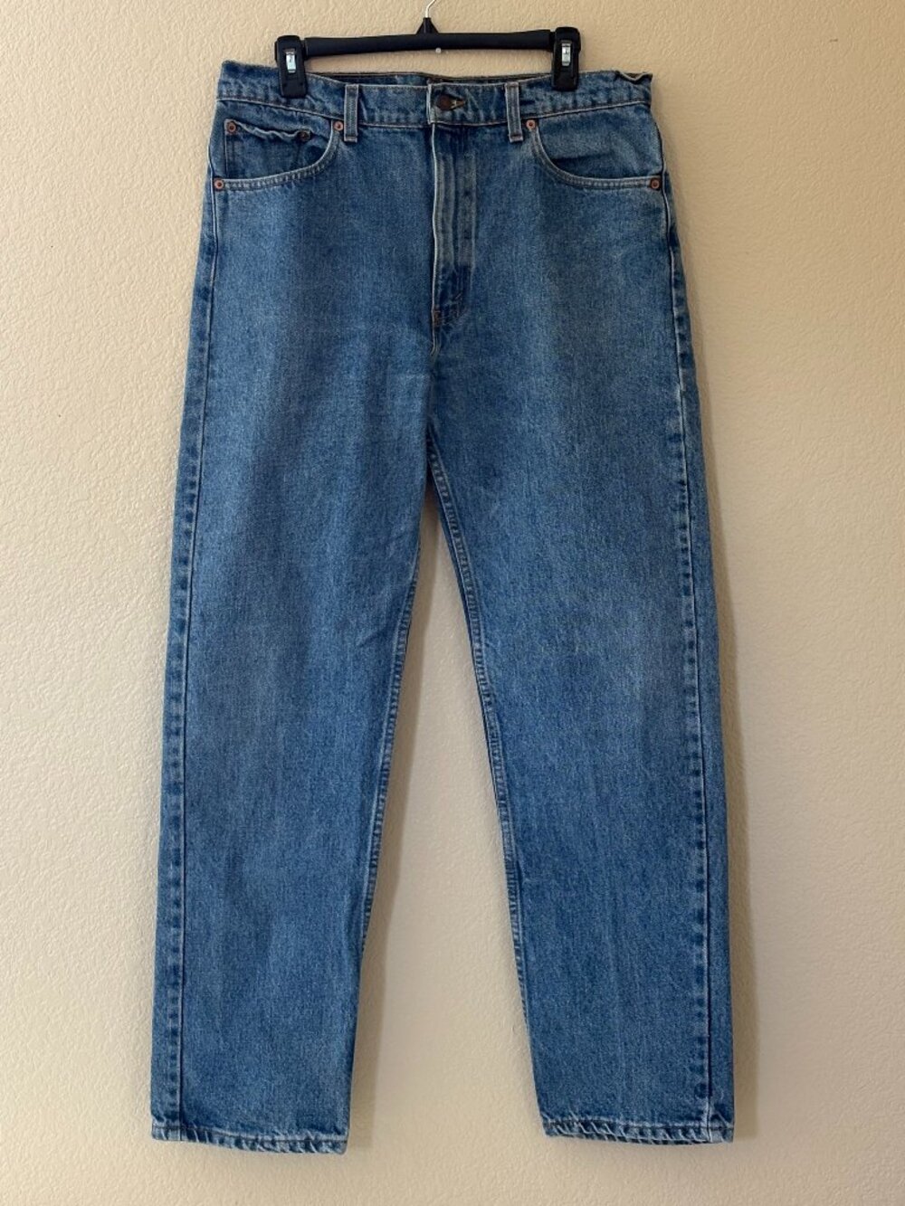 Levi's 505 Straight Leg Jeans Mens 36x32 Medium Wash Denim